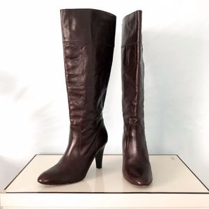 COACH Millie Signature Leather Boots, Size 9.5